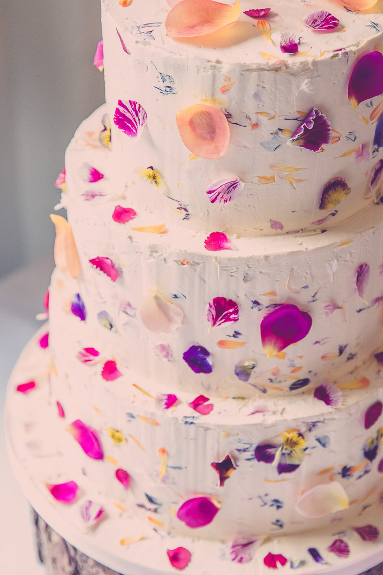 Petal Cake Pretty Edible Butter Cream Relaxed English Country Garden Party Wedding http://hayleybaxterphotography.com/