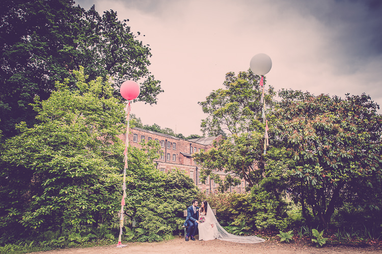 Giant Tassel Balloons Relaxed English Country Garden Party Wedding http://hayleybaxterphotography.com/