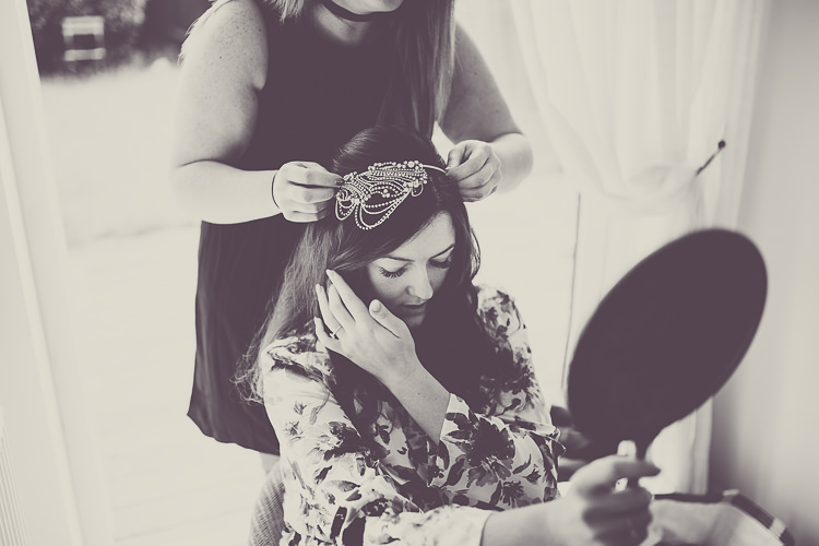 Hairband Bride Relaxed English Country Garden Party Wedding http://hayleybaxterphotography.com/