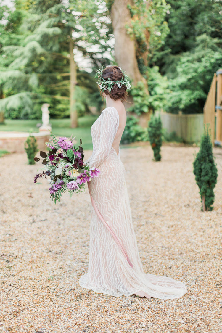 Bride Bridal Dress Gown Jarlo Blush Nude Fine Art Bohemian Luxe Wedding Ideas http://jessicadaviesphotography.co.uk/