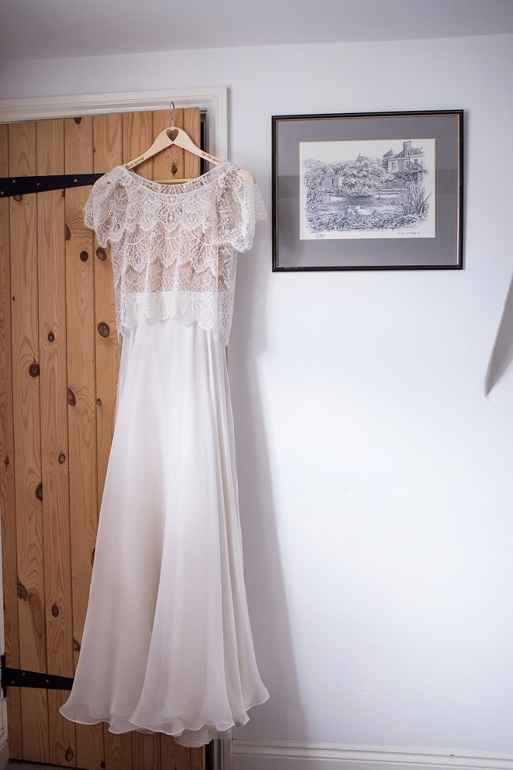Limor Rosen Dress Gown Bride Bridal Two Piece Top Skirt Stylish Floral Barn Wedding http://www.sarareeve.com/