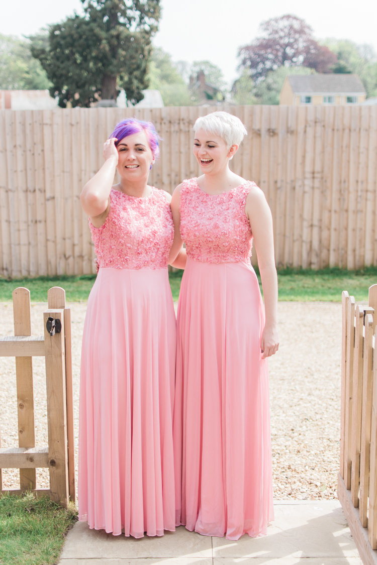 Long Bridesmaid Dresses Fresh Pink Barn Wedding http://www.charlotteleysphotography.co.uk/