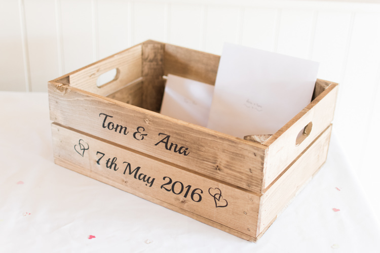 Card Crate Fresh Pink Barn Wedding http://www.charlotteleysphotography.co.uk/