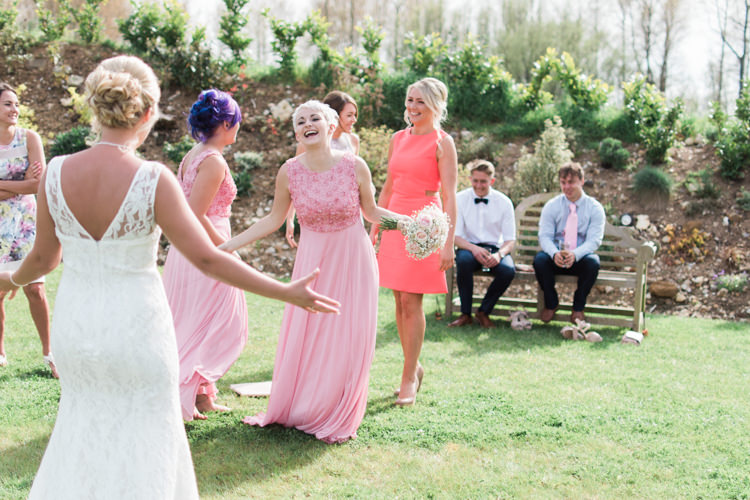 Fresh Pink Barn Wedding http://www.charlotteleysphotography.co.uk/