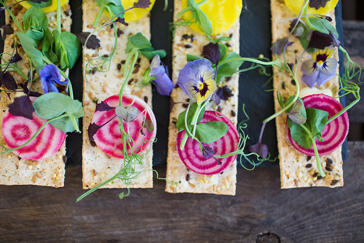 Canapes Flowers Alternative Colourful Boho Wedding Ideas http://www.binkynixon.com/