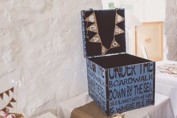Card Box Holder Relaxed Seaside St Ives Wedding http://www.wearetheclarkes.com/