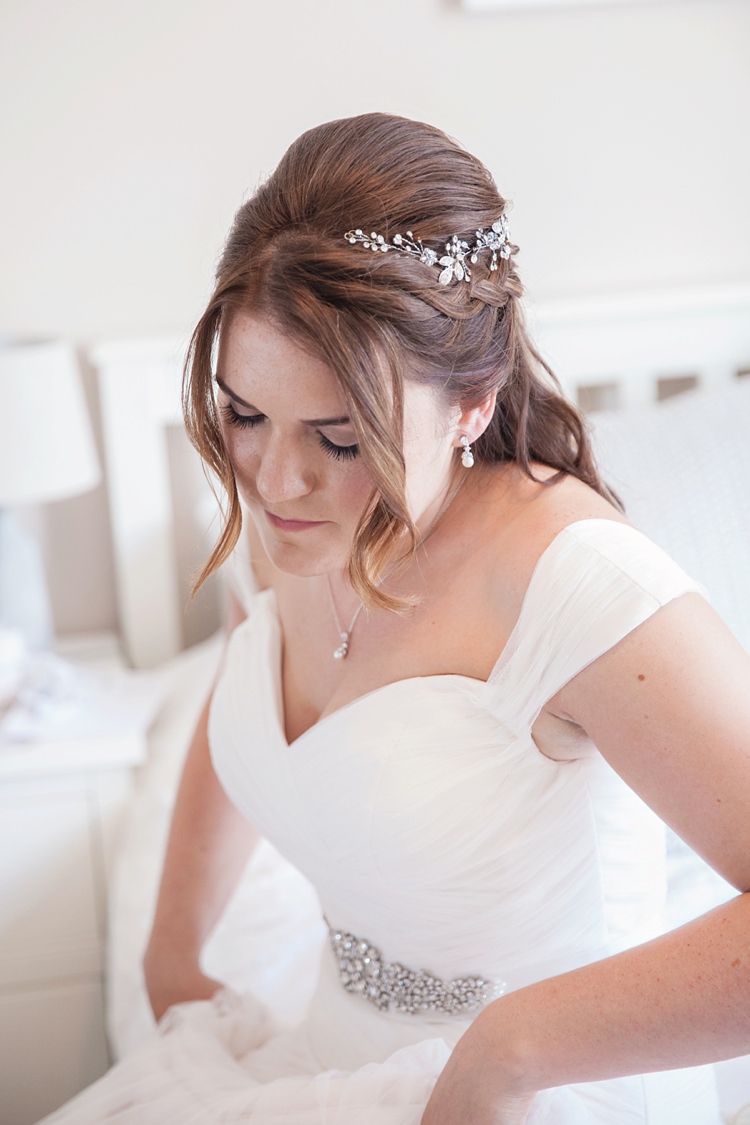 Bride Bridal Hair Style Half Up Down Pink Rustic Tipi Woodland Wedding http://kerryannduffy.com/