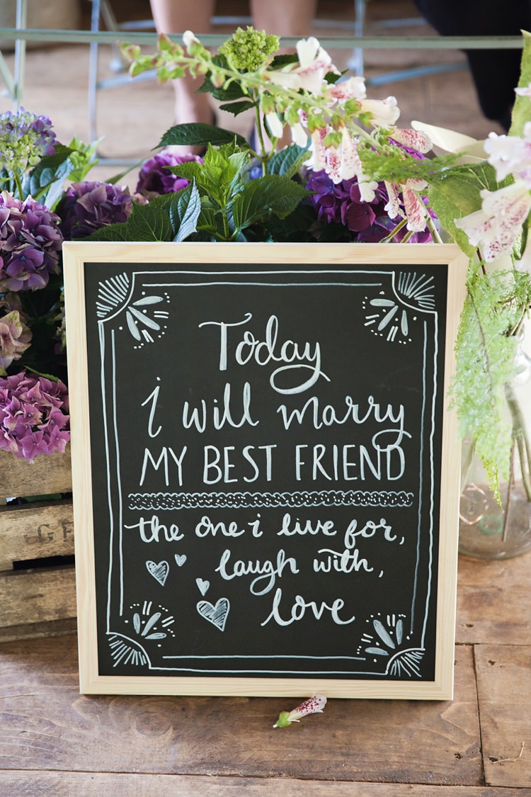 Sign Black Chalk Board Best Friend Pink Rustic Tipi Woodland Wedding http://kerryannduffy.com/