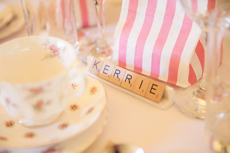 Scrabble Place Names Pink Rustic Tipi Woodland Wedding http://kerryannduffy.com/