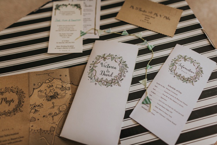 Illustrated Stationery Invitations Creative Festival Wedding http://benjaminstuart.co.uk/