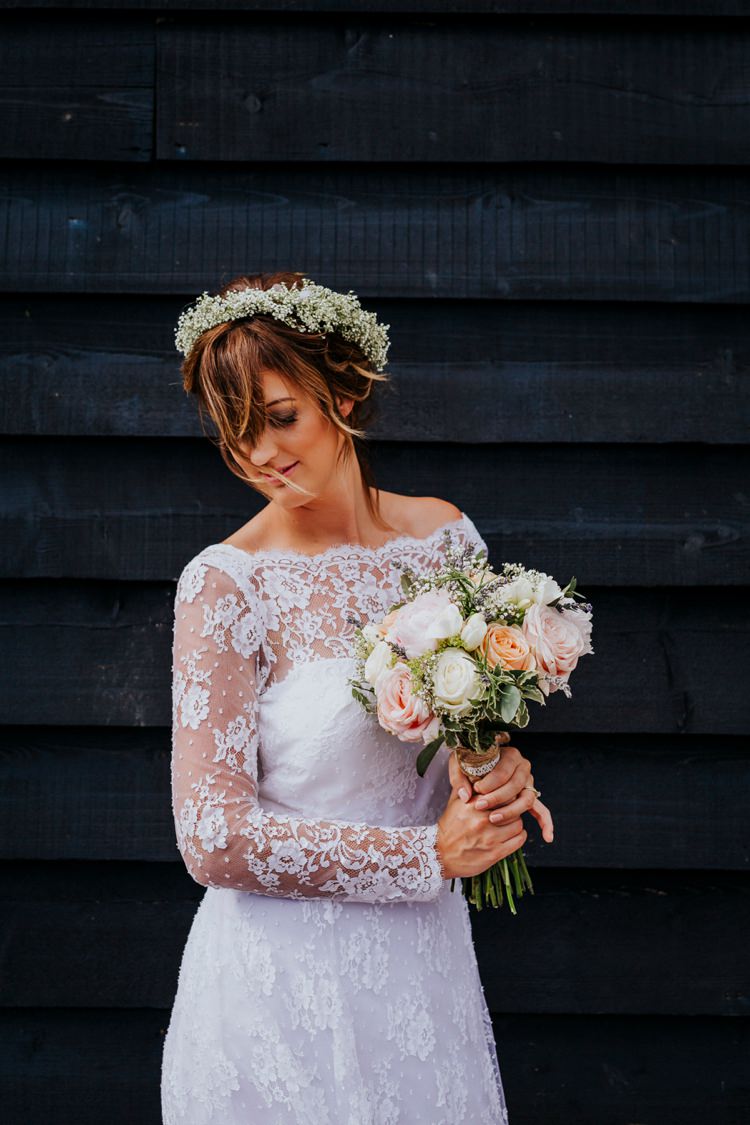 Gypsophila Gyp Baby Breath Flower Crown Bride Bridal Creative Festival Wedding http://benjaminstuart.co.uk/