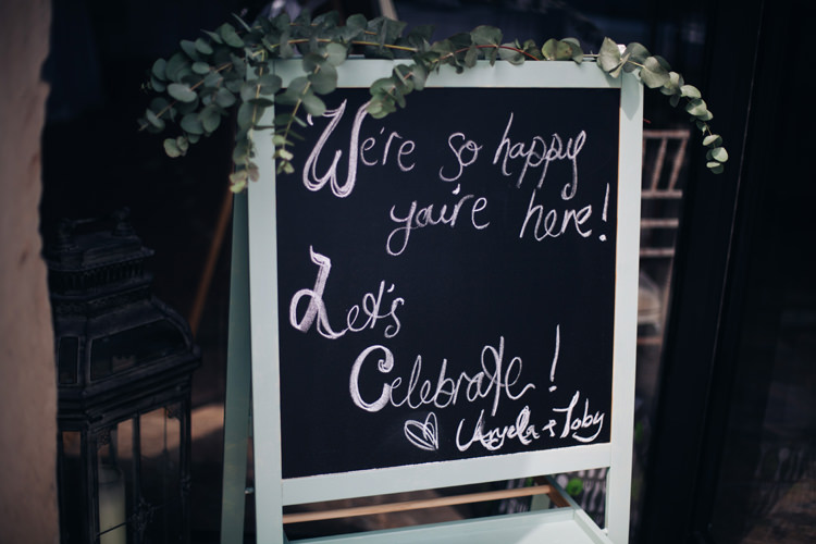 Chalk Board Sign Classic Outdoor Country House Wedding http://www.leahhensonweddings.com/