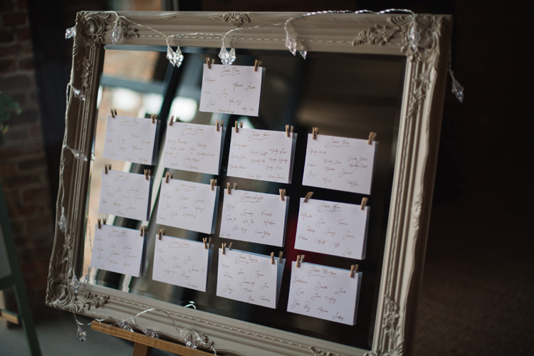 Mirror Seating Plan Table Chart Classic Outdoor Country House Wedding http://www.leahhensonweddings.com/