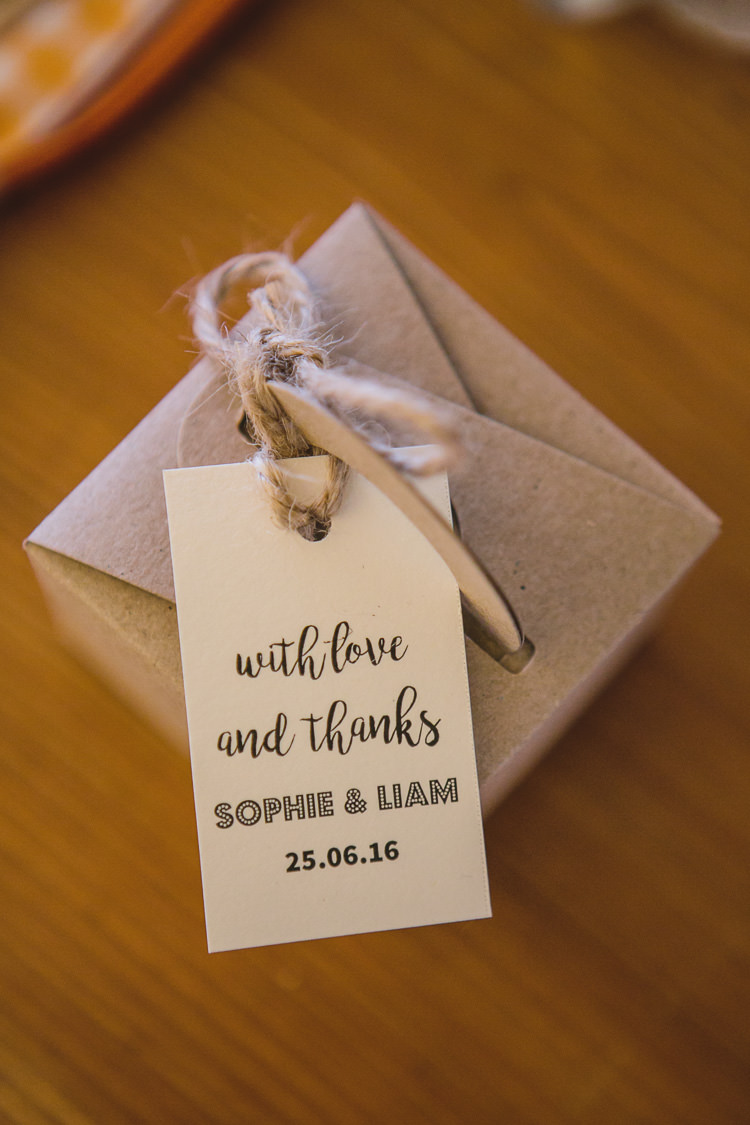 Favour Boxes Tags Thank You Outdoorsy Colourful Tipi Wedding http://www.tierneyphotography.co.uk/