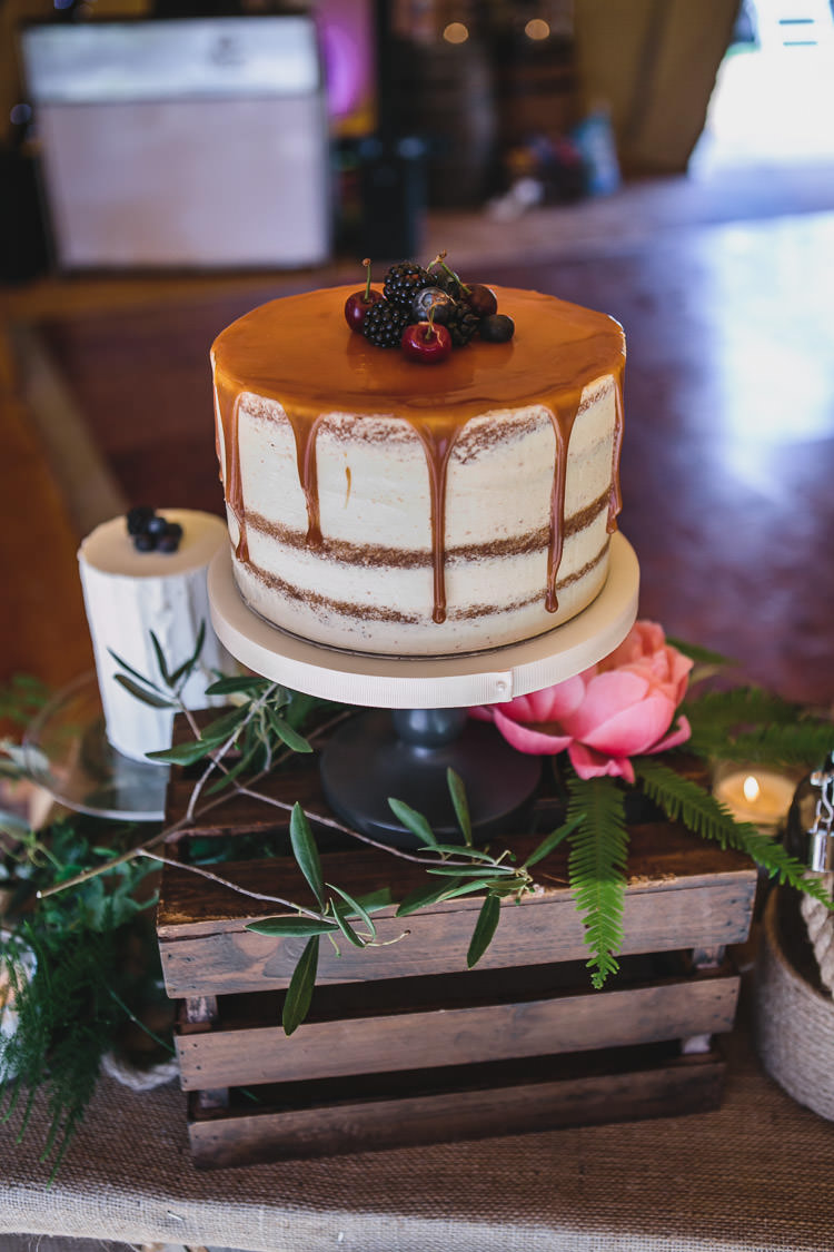 Drip Cake Buttercream Naked Crate Outdoorsy Colourful Tipi Wedding http://www.tierneyphotography.co.uk/