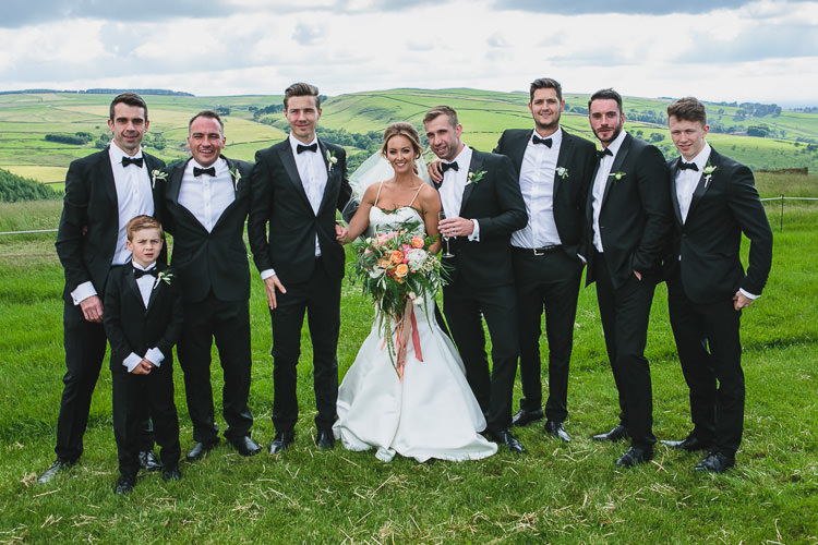Tuxedo Black Tie Groomsmen Outdoorsy Colourful Tipi Wedding http://www.tierneyphotography.co.uk/