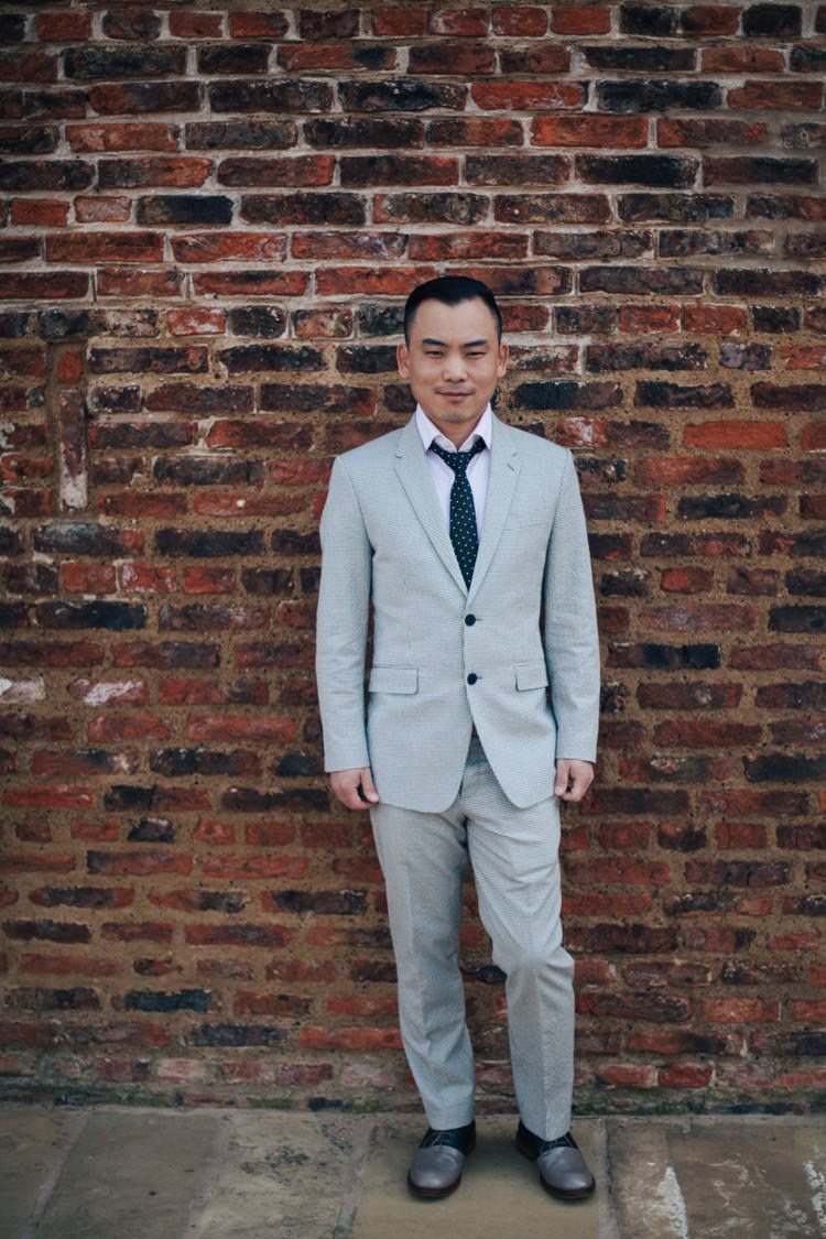 Grey Paul Smith Suit Groom Classic Outdoor Country House Wedding http://www.leahhensonweddings.com/