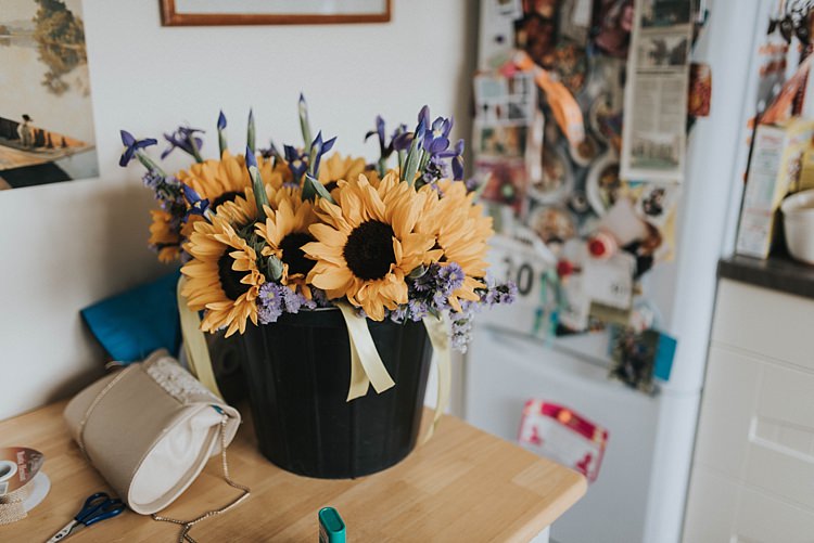 City Farm Yellow Blue Wedding http://www.baiandelle.com/