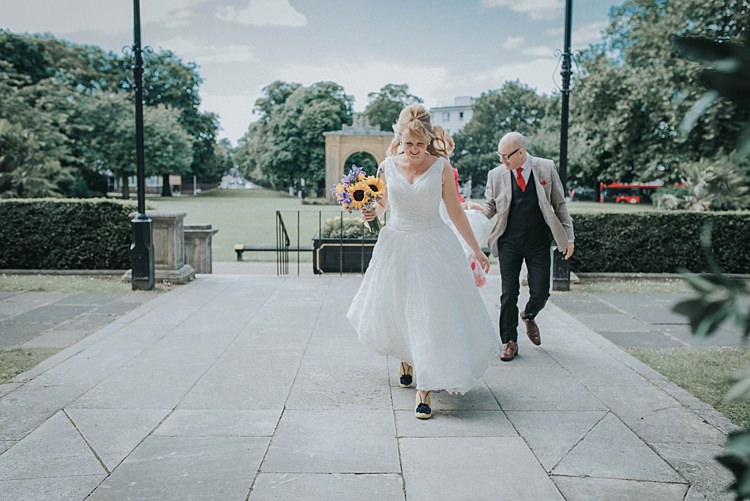 City Farm Yellow Blue Wedding http://www.baiandelle.com/
