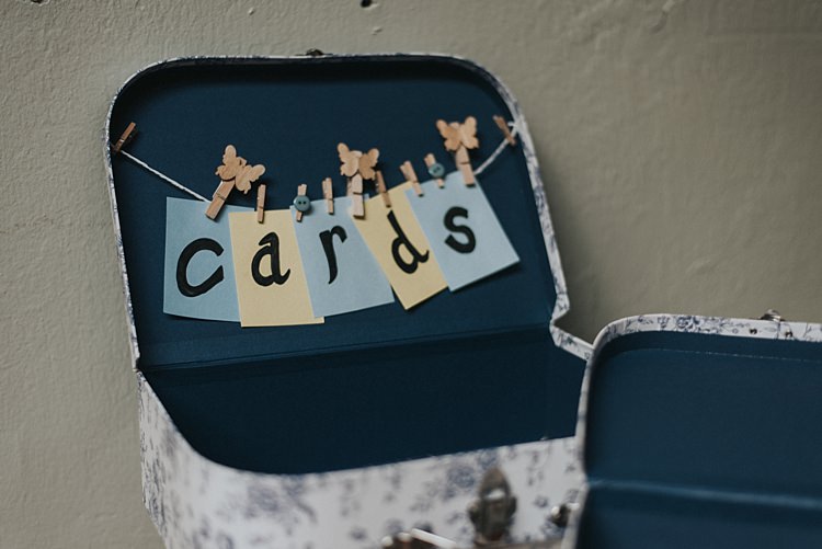 Card Suitcase City Farm Yellow Blue Wedding http://www.baiandelle.com/