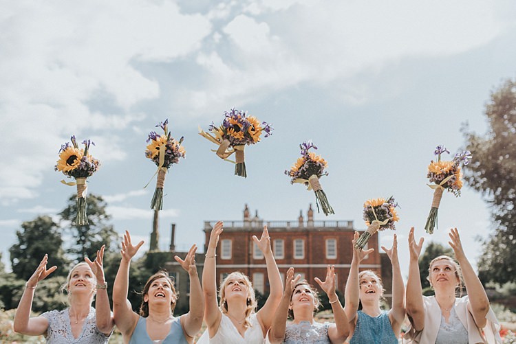 City Farm Yellow Blue Wedding http://www.baiandelle.com/