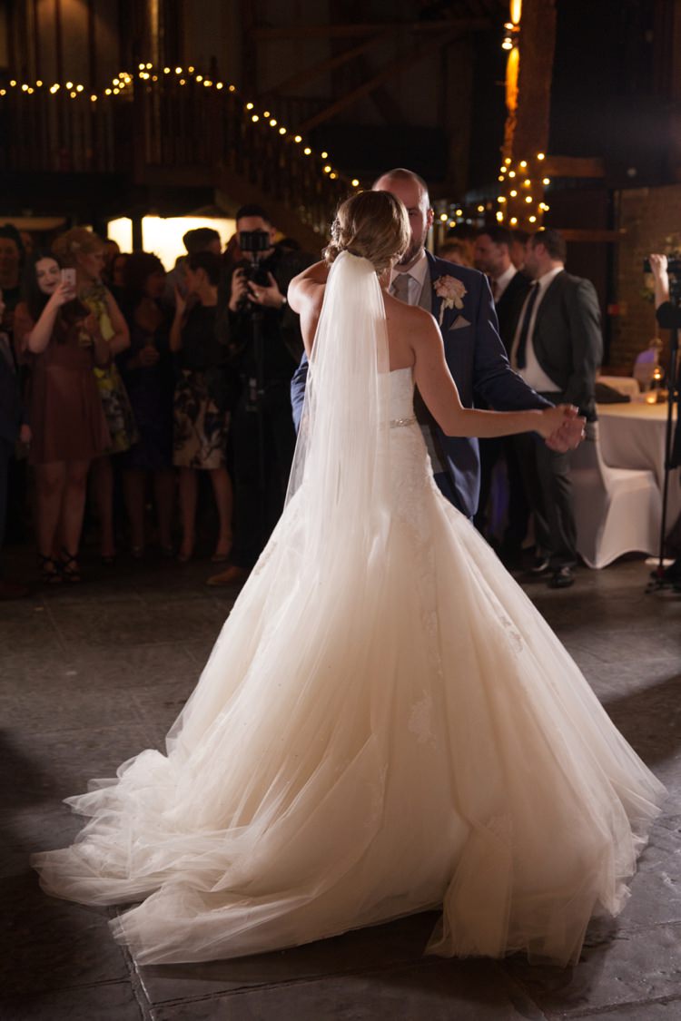 First Dance Cosy Winter Barn Wedding http://kerryannduffy.com/