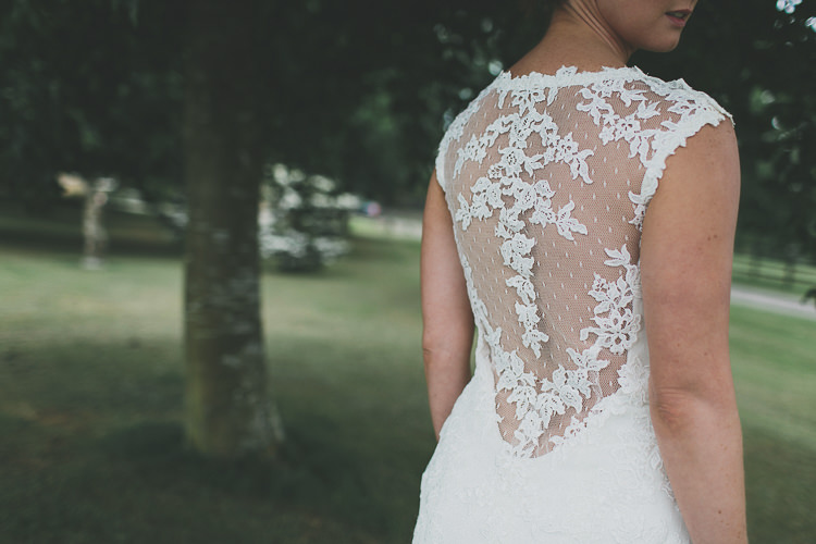Sheer Lace Illusion Back Bride Bridal Gown Dress Rustic Coral Barn Wedding http://jasonwilliamsphotography.com/