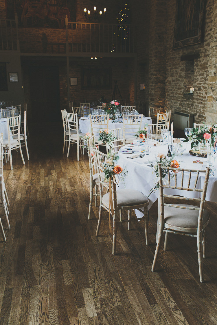 Chairs Flowers Rustic Coral Barn Wedding http://jasonwilliamsphotography.com/