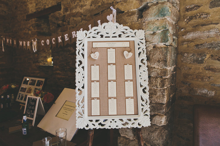 Hessian Burlap Seating Plan Table Chart Rustic Coral Barn Wedding http://jasonwilliamsphotography.com/