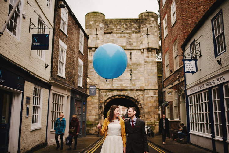Giant Balloon York Creative Crafty Village Hall Wedding http://andygaines.com/