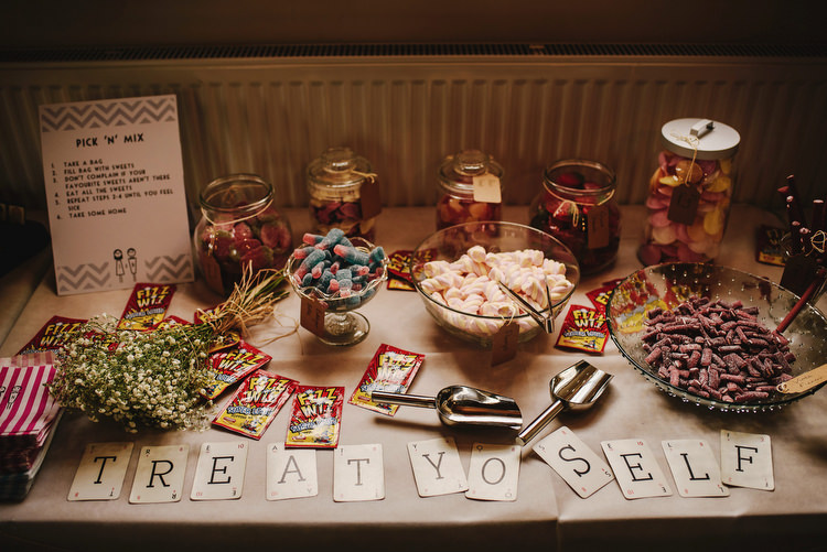 Sweets Sweetie Table Creative Crafty Village Hall Wedding http://andygaines.com/