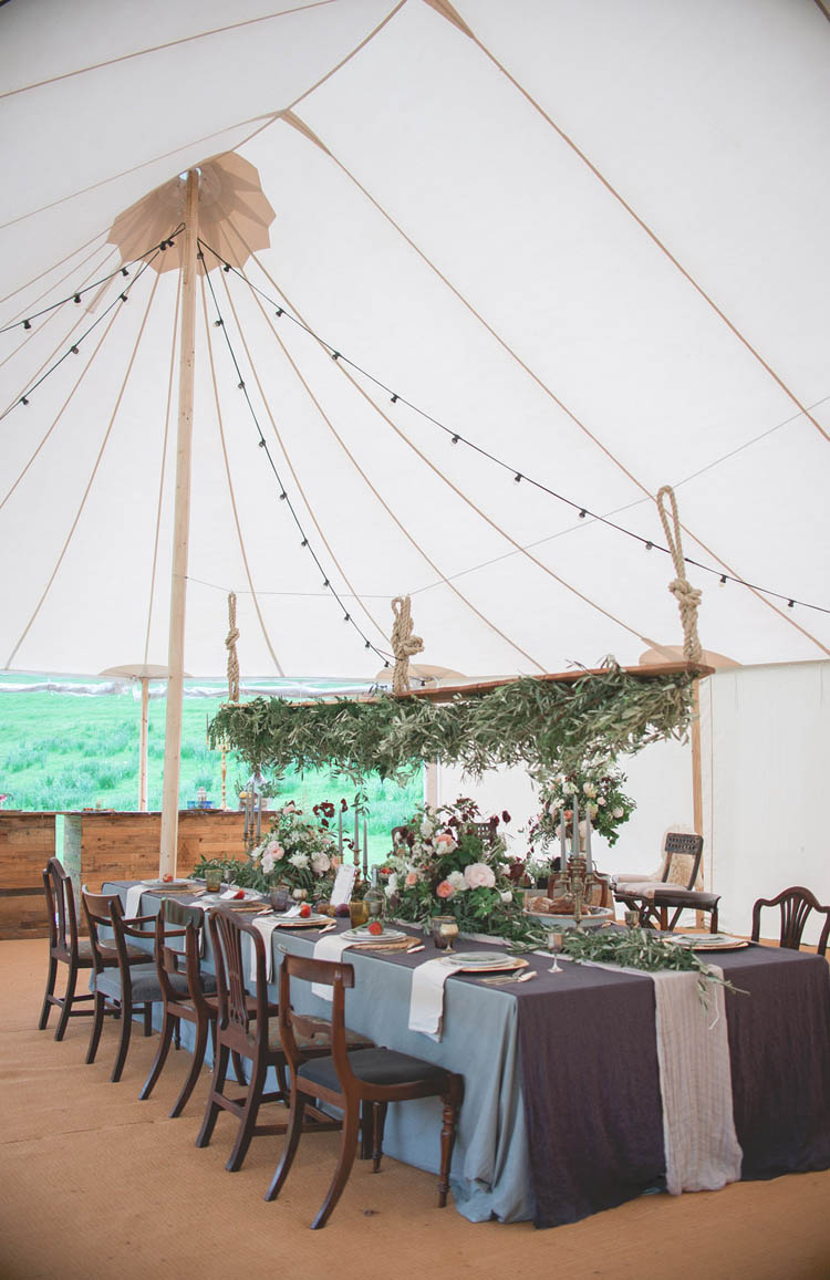 Pole Tent Marquee Lights Foliage Sway Greenery Beautiful Classic Luxe Wedding Ideas https://divinedayphotography.com/