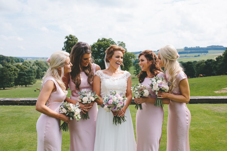Long Dresses Ghost Bridesmaids Classic Pink English Country Garden Wedding http://www.elliegracephotography.co.uk/