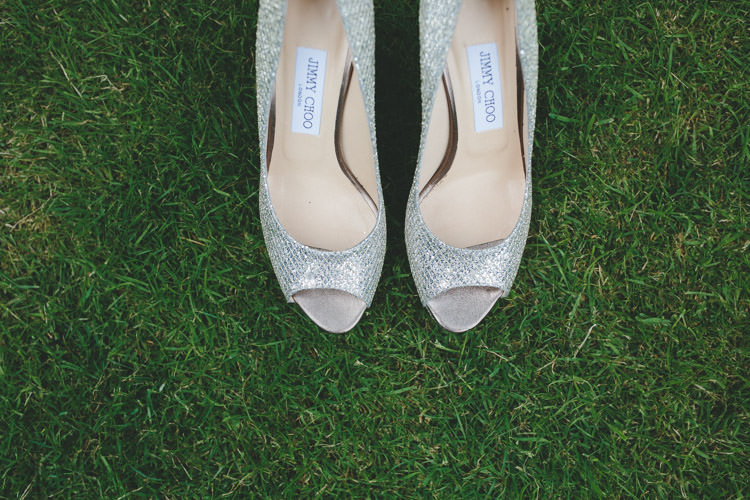 Silver Jimmy Choo Shoes Heels Bride Bridal Classic Pink English Country Garden Wedding http://www.elliegracephotography.co.uk/