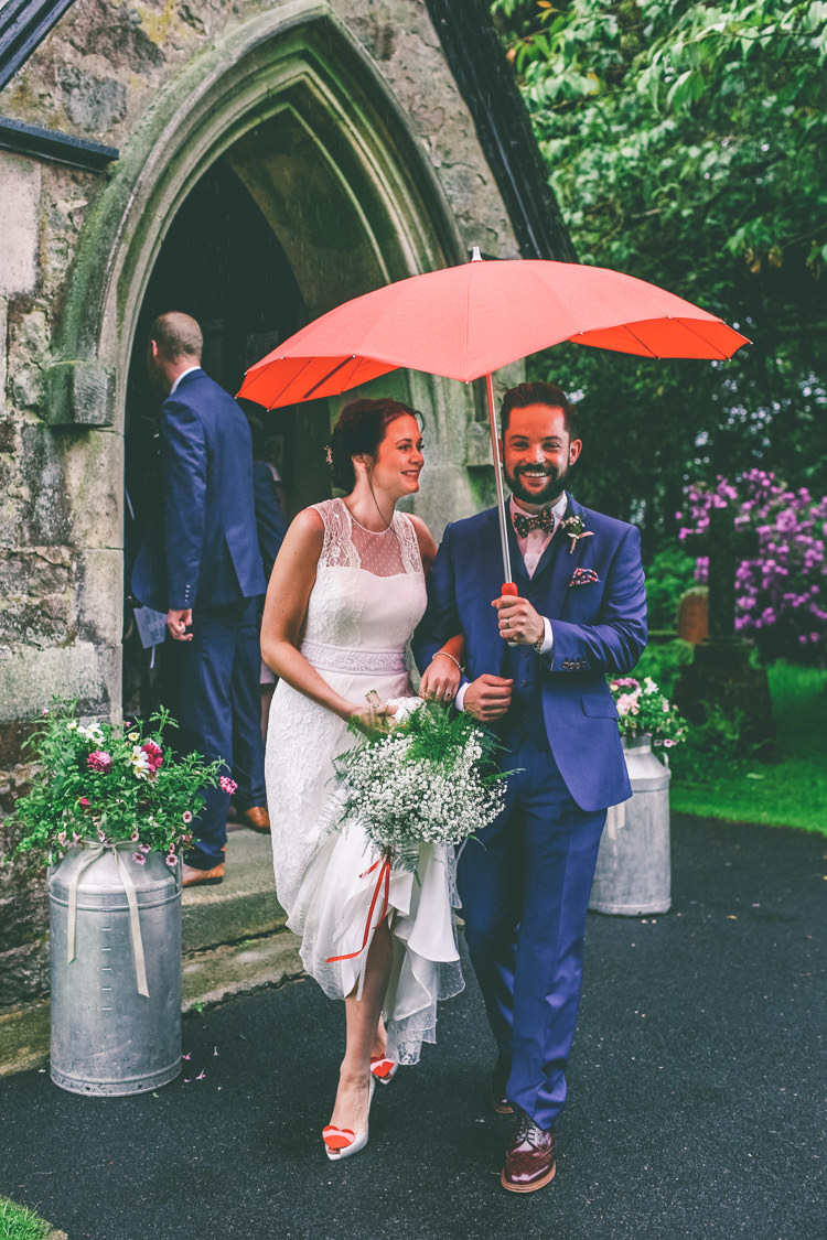 Umbrella Rainy Home Made Glastonbury Festival Wedding http://www.emmaboileau.co.uk/