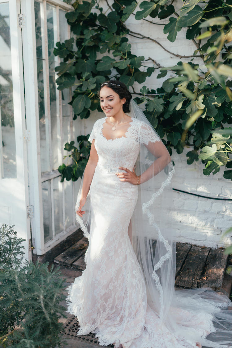 Fishtale Dress Gown Bride Bridal Lace Fine Art Boho Luxe Garden Wedding Ideas http://www.lucygphotography.co.uk/