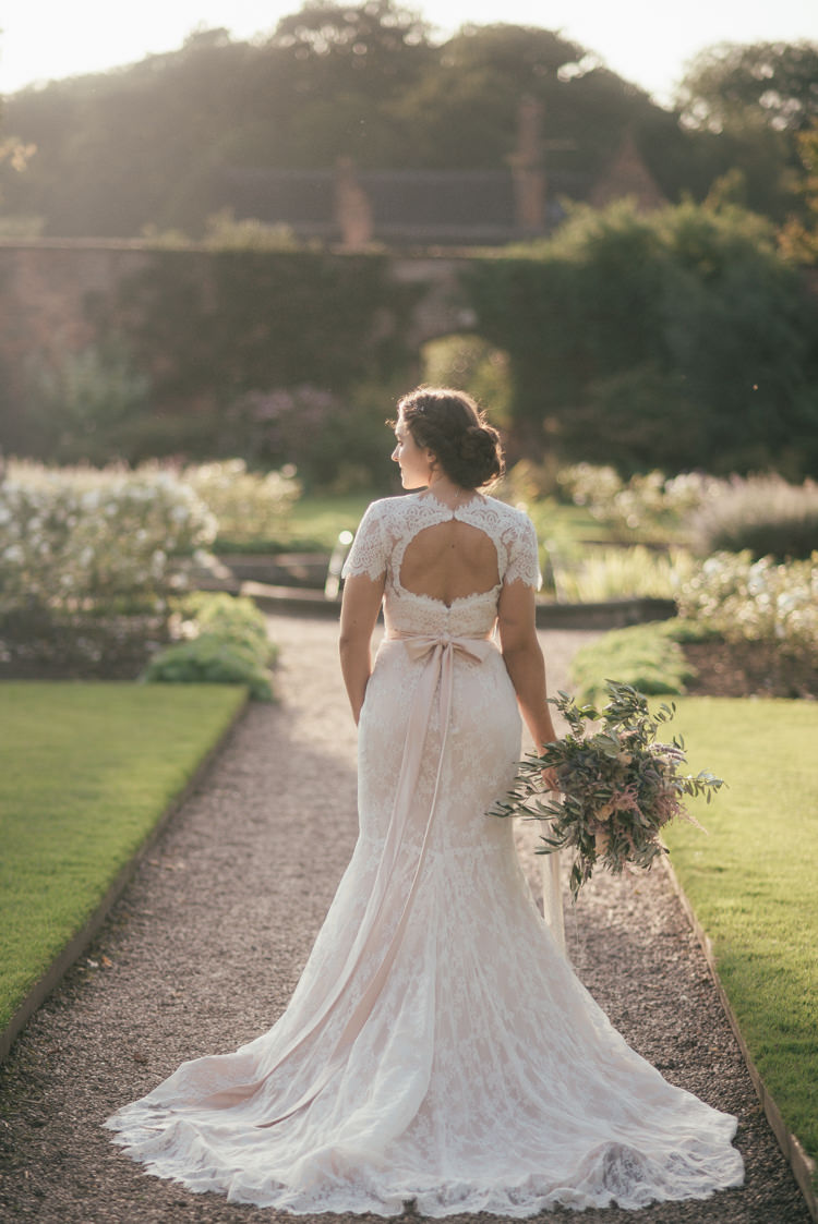 Bow Back Dress Gown Bride Bridal Fine Art Boho Luxe Garden Wedding Ideas http://www.lucygphotography.co.uk/