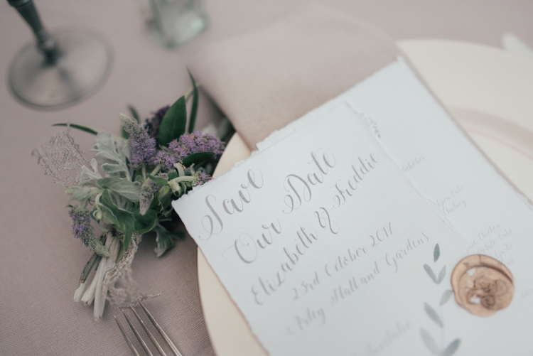 Calligraphy Stationery Invitation Save Date Fine Art Boho Luxe Garden Wedding Ideas http://www.lucygphotography.co.uk/