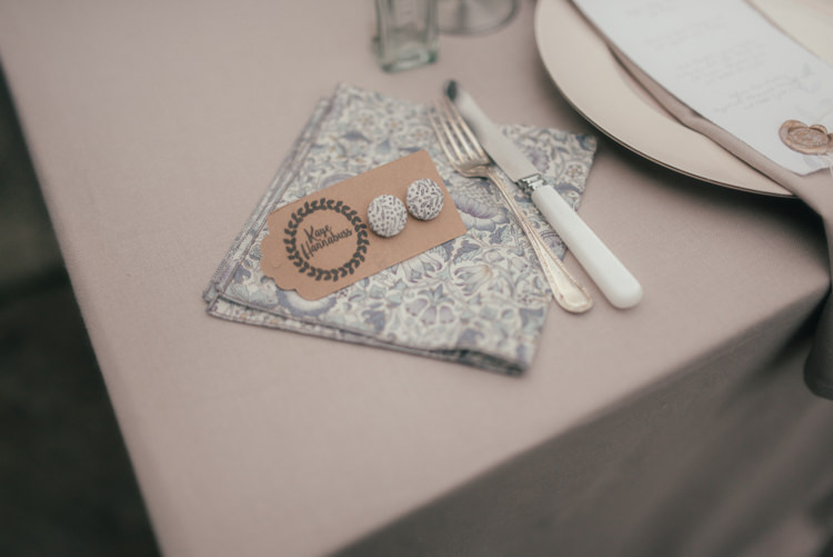 Floral Napkin Fine Art Boho Luxe Garden Wedding Ideas http://www.lucygphotography.co.uk/