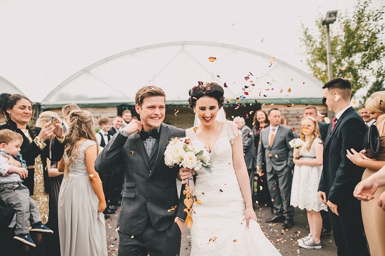 Confettti Throw Woodland Inspired Autumn Wedding http://www.kerrydiamondphotography.com/