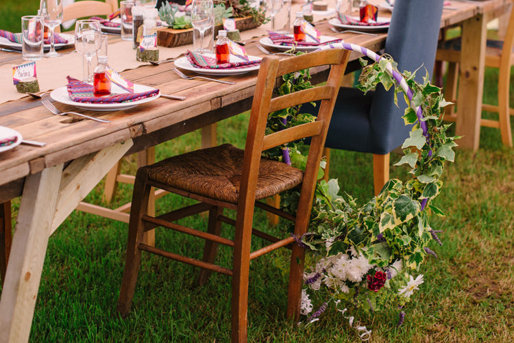 Rustic Wooden Tables Mismatched Chairs Big Top Farm Party Wedding http://www.robinstudios.com/