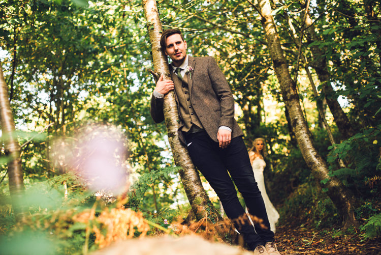 Tweed Groom Chinos Rural Rustic Autumn Wedding http://www.saltyseaphotography.com/