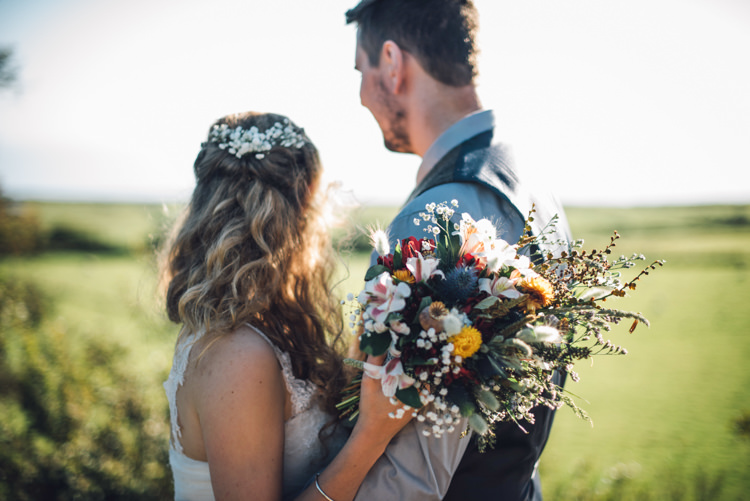 Dried Flowers Bouquet Wild Bride Bridal Rural Rustic Autumn Wedding http://www.saltyseaphotography.com/