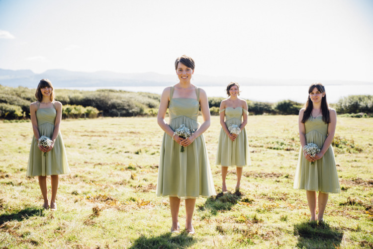 Short Green Bridesmaid Dresses Pale Sage Rural Rustic Autumn Wedding http://www.saltyseaphotography.com/