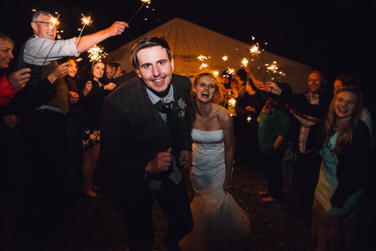 Sparklers Rural Rustic Autumn Wedding http://www.saltyseaphotography.com/