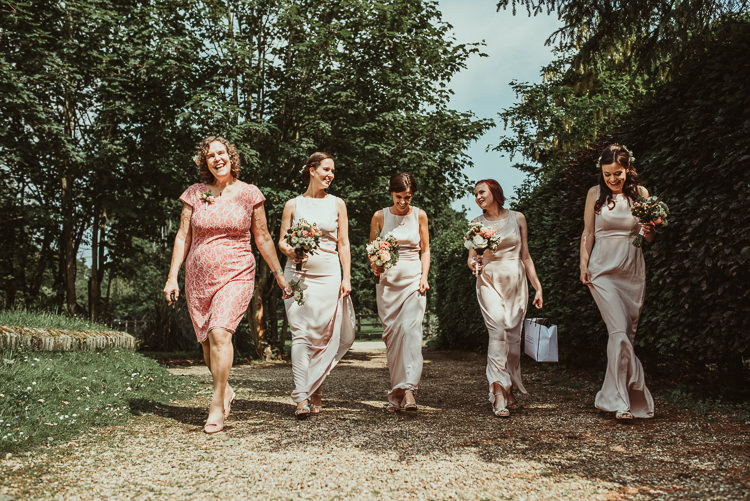 Blush Bridsmaid Dresses Beautiful Stylish Country Marquee Wedding http://jesssoperphotography.com/