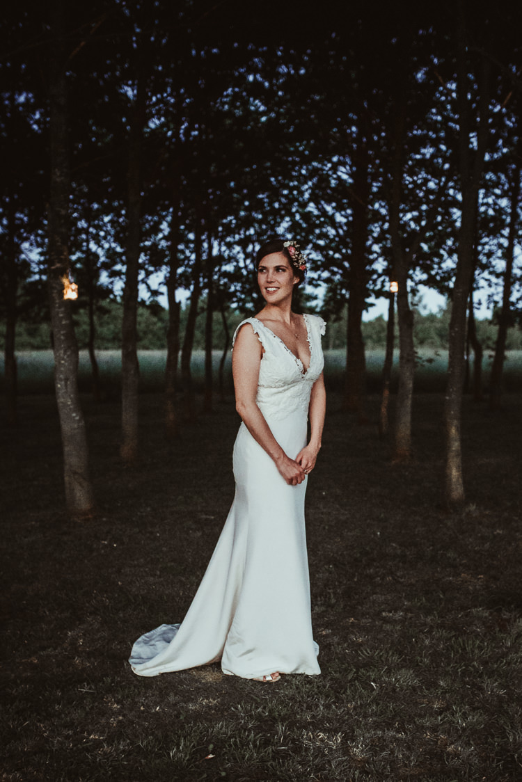 Shanna Melville Polly Dress Gown Straps Silk Crepe Bride Bridal Beautiful Stylish Country Marquee Wedding http://jesssoperphotography.com/