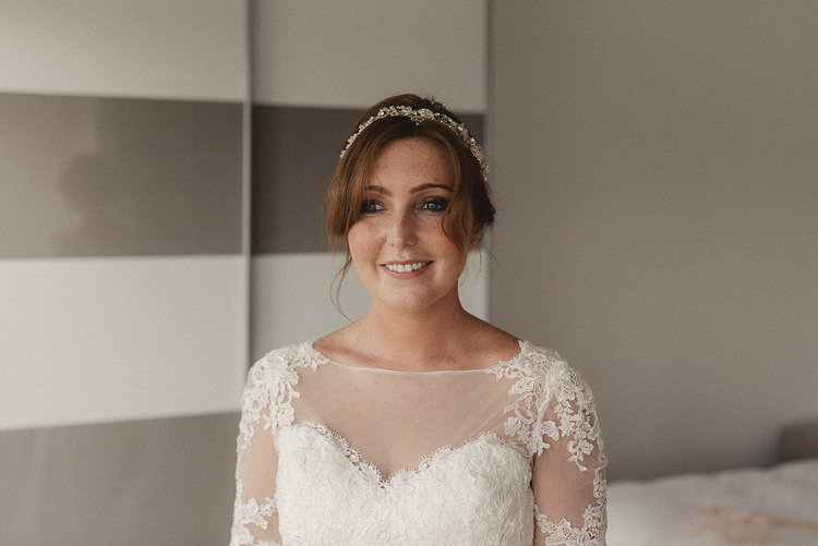 Bride Bridal Hair Make Up Pretty Whimsical Floral Blush Grey Wedding https://www.scuffinsphotography.com/