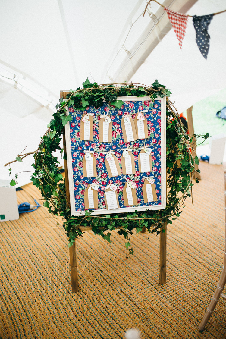 Seating Plan Table Chart Luggage Tag Foliage Greenery Magical Midsummer Night's Dream Wedding http://www.beatriciphotography.co.uk/