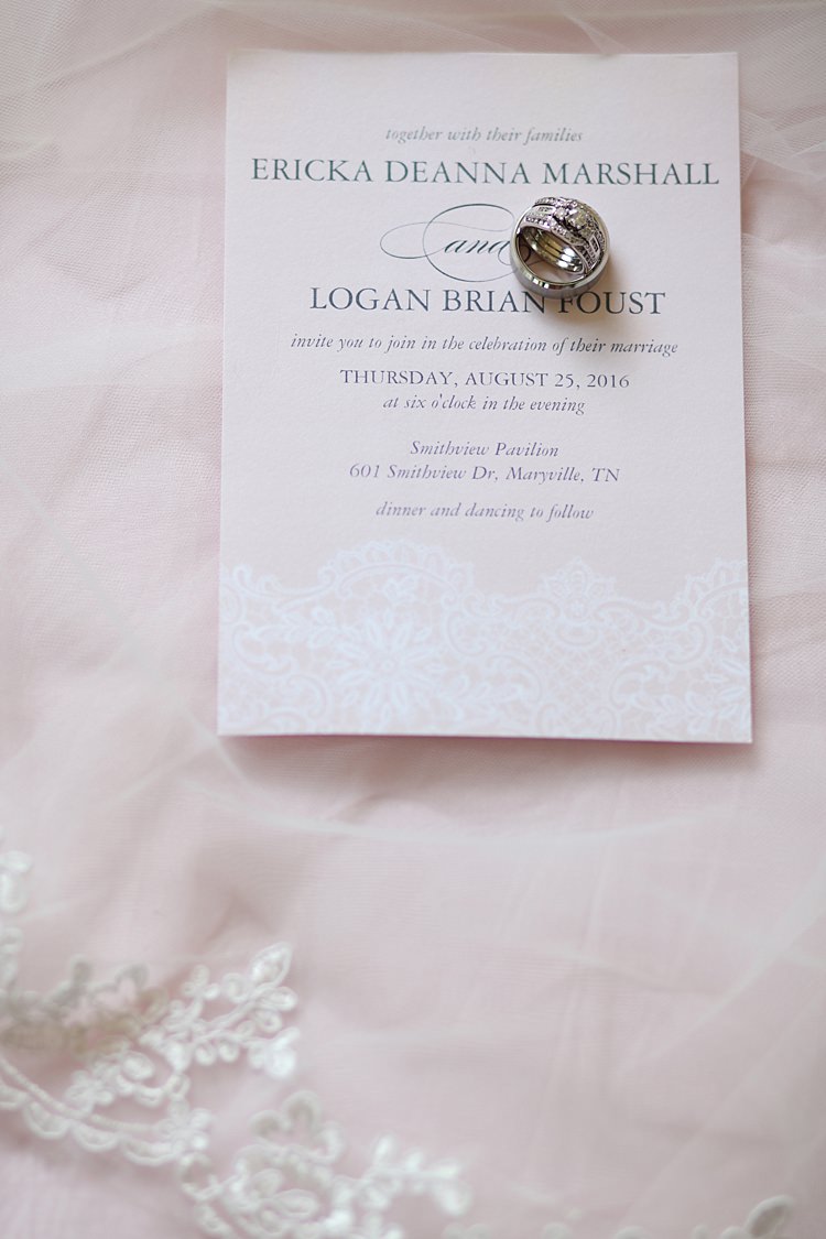 Invitation Wedding Stationery Lace Trim Wedding Engagement Rings Soft Romantic Woodland Wedding Tennessee http://www.jessicaleephotographicart.com/